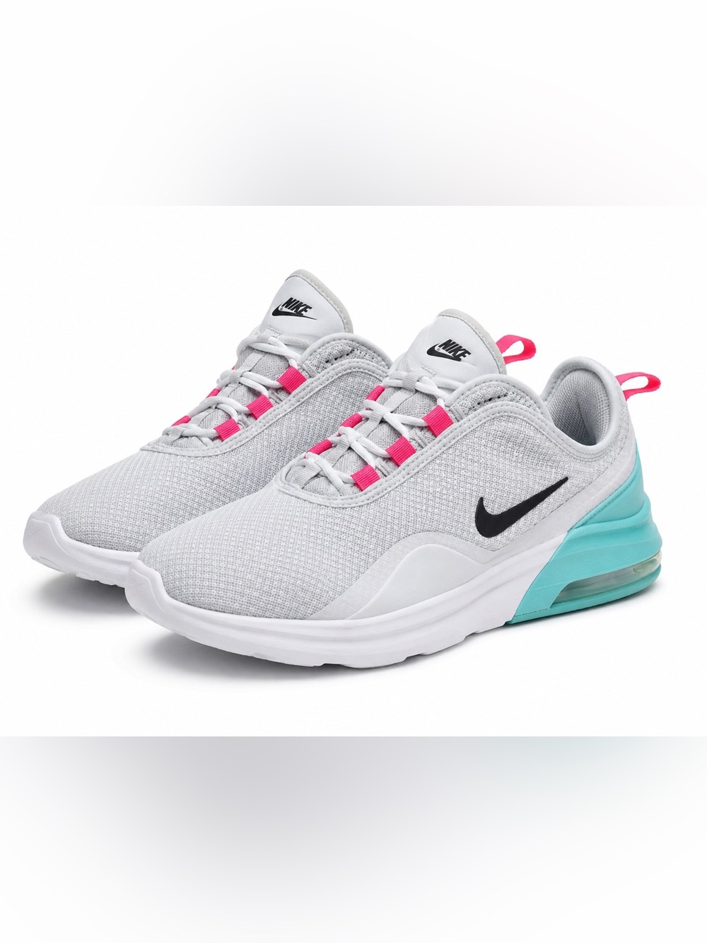 Nike Air Max Bella TR 2 Women's 8.5 Gray Teal Pink Training Sneakers CU4925-002